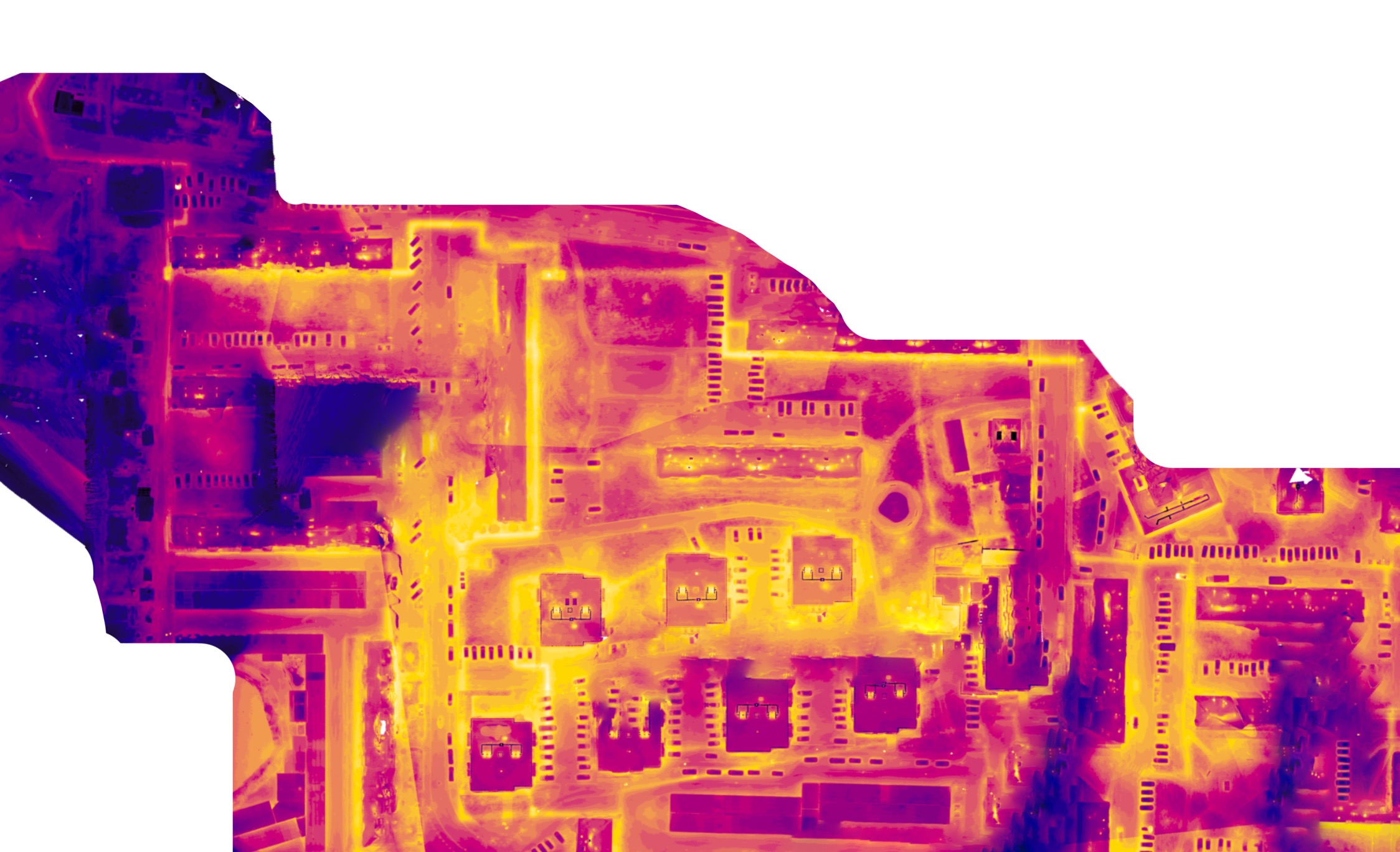 Thermographie par drone sur réseaux de chaleur. Thermographie par drone sur réseaux de chaleur.